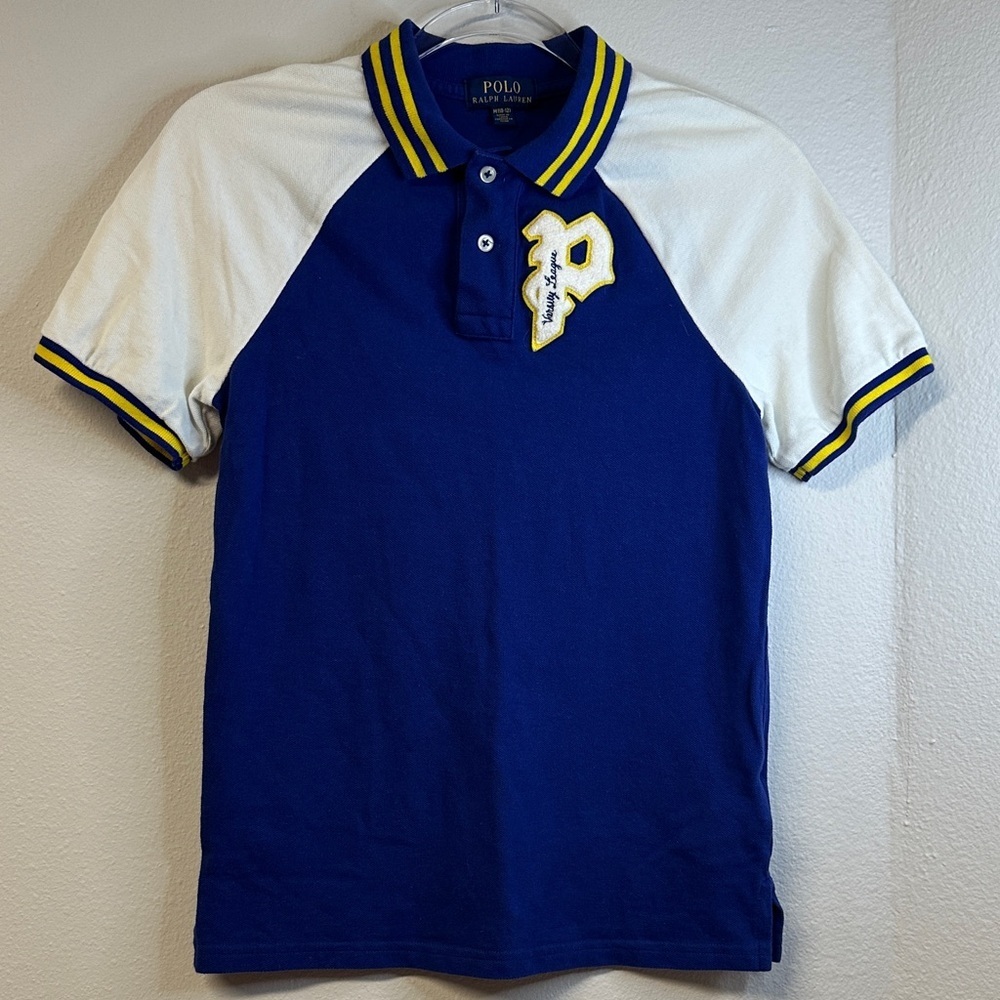 Polo Ralph Lauren Boys Color Blocked Polo Shirt Size M (10-12) EUC